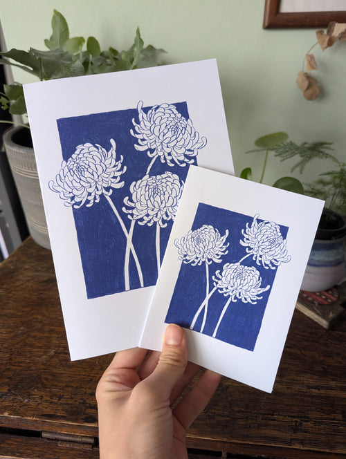 Chrysanthemum line print