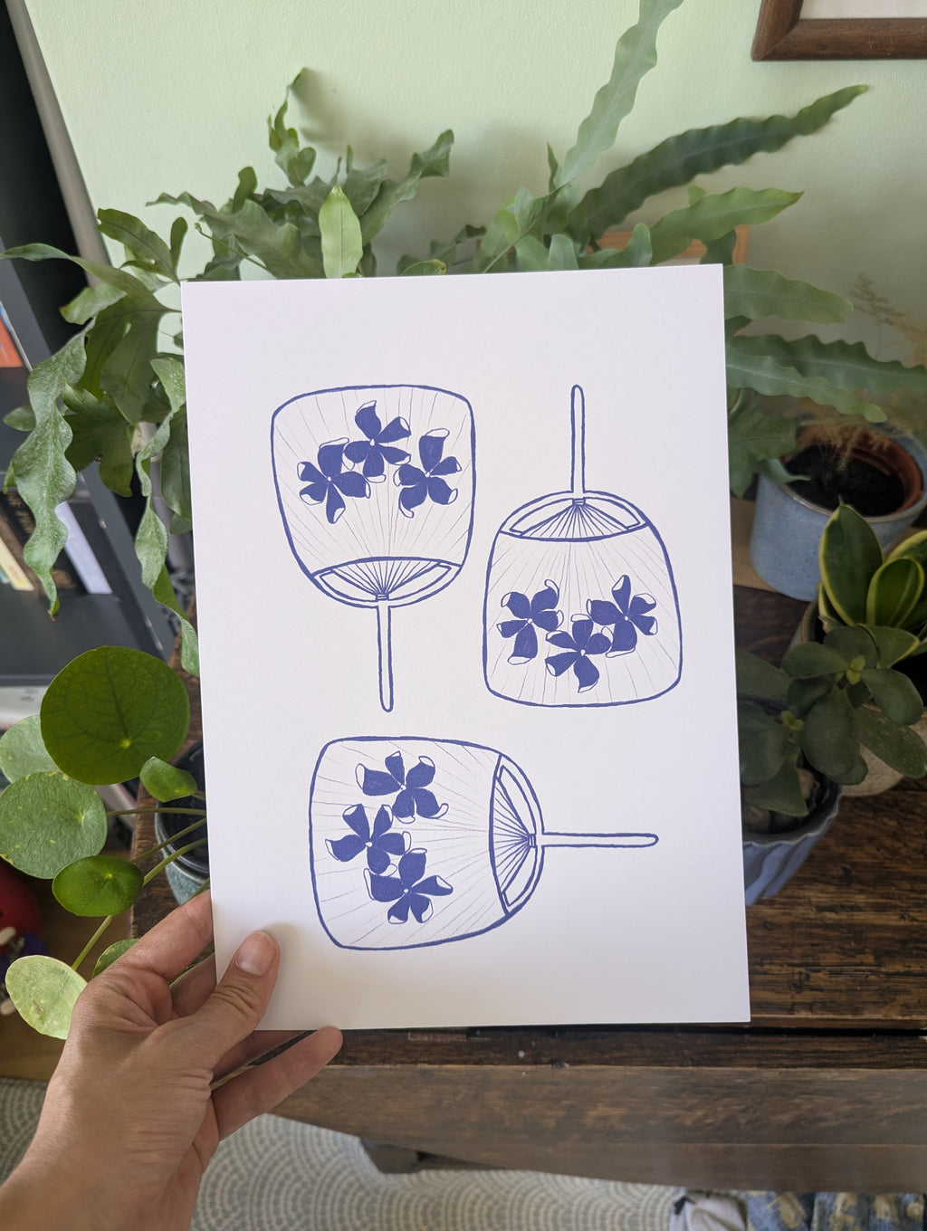 Fan Triptych Print